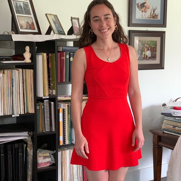 Gianni Bini Red Fit & Flare Mini Dress, Size XS - Picture 1 of 5